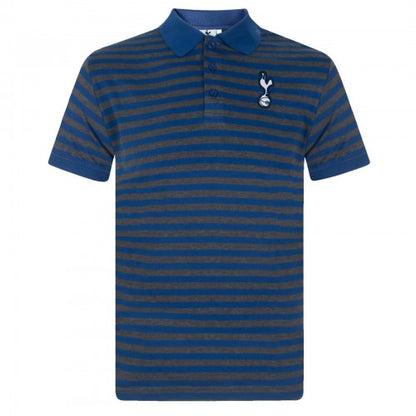 Front - Tottenham Hotspur FC Mens Stripe Polo Shirt
