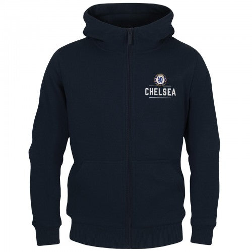 Front - Chelsea FC Boys Full Zip Hoodie