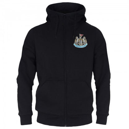 Front - Newcastle United FC Mens Fleece Full Zip Hoodie