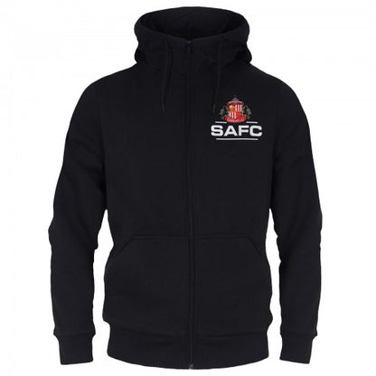 Front - Sunderland AFC Mens Fleece Full Zip Hoodie