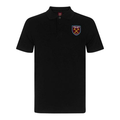 Front - West Ham United FC Mens Crest Polo Shirt