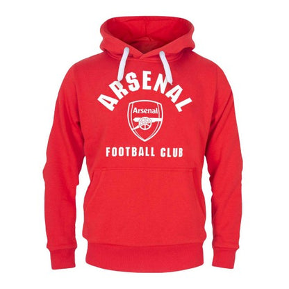 Front - Arsenal FC Mens Crest Fleece Hoodie