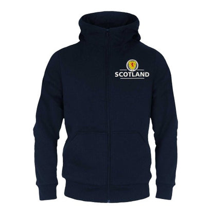 Front - Scotland FA Boys Fleece Full Zip Hoodie