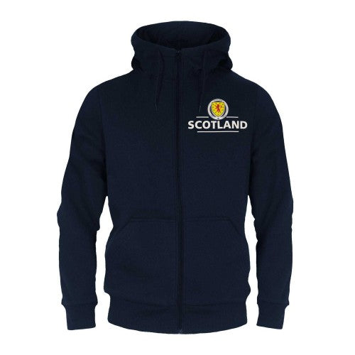 Front - Scotland FA Mens Fleece Full Zip Hoodie
