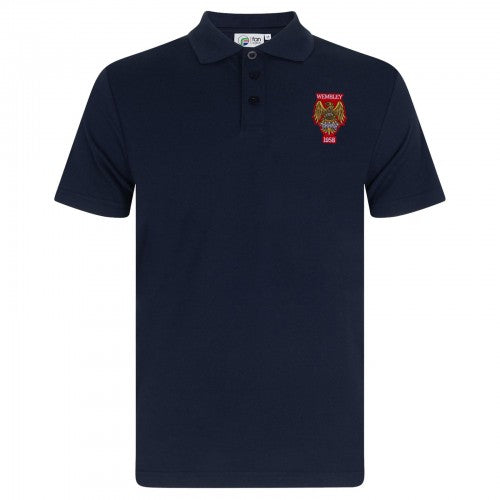 Front - Fan Originals Mens Wembley 1958 Crest Polo Shirt