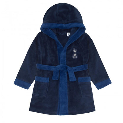 Front - Tottenham Hotspur FC Baby Crest Fleece Dressing Gown