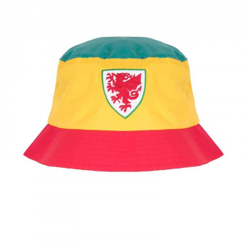 Front - FA Wales Embroidered Bucket Hat