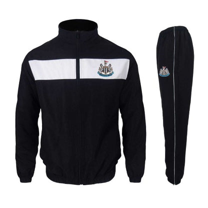 Front - Newcastle United FC Mens Contrast Striped Tracksuit