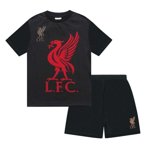 Front - Liverpool FC Boys Short Pyjama Set