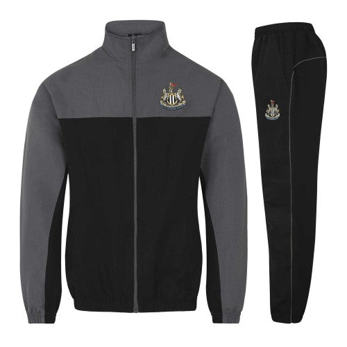 Front - Newcastle United FC Boys Two Tone Tracksuit