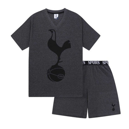 Front - Tottenham Hotspur FC Mens Sublimated Short Pyjama Set