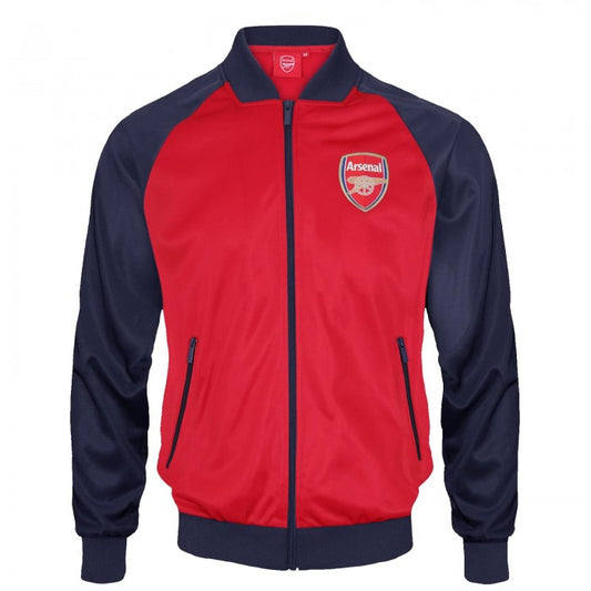 Front - Arsenal FC Mens Retro Bomber Jacket