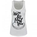 Front - Grindstore Womens/Ladies We`re All Mad Here Floaty Tank