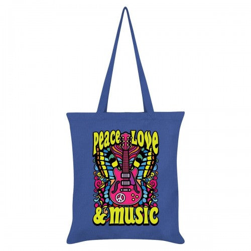 Front - Grindstore Peace, Love & Music Tote Bag