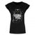 Front - Grindstore Womens/Ladies Black Cat Club Premium T Shirt