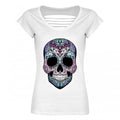 Front - Grindstore Ladies/Womens Amaranthine Sugar Skull Razor Back T-Shirt