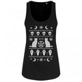 Front - Grindstore Ladies/Womens Bewitched Black Floaty Tank