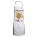 Front - Grindstore Unisex Adult Keep Calm & Curry On Full Apron