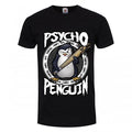 Front - Psycho Penguin Mens Cute Cuddly & Psychotic T-Shirt