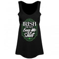 Front - Grindstore Womens/Ladies Irish Or Not Buy Me A Shot St Patricks Day Vest Top
