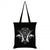 Front - Grindstore Goat Skull Pentagram Tote Bag