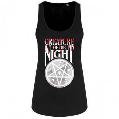 Front - Grindstore Womens/Ladies Creature Of The Night Vest Top
