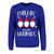 Front - Pop Factory Womens/Ladies Chillin´ With My Gnomies Christmas Sweatshirt