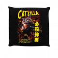 Front - Horror Cats Catzilla Filled Cushion