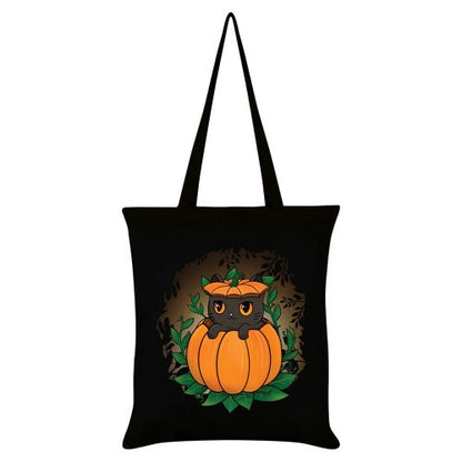 Front - Grindstore Pumpkitten Tote Bag
