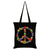 Front - Grindstore Funghi Peace Symbol Tote Bag