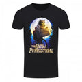 Front - Horror Cats Mens The Extra Purrestrial T-Shirt