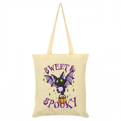 Front - Grindstore Sweet & Spooky Bat Halloween Tote Bag