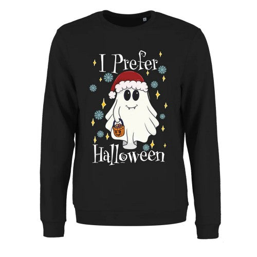 Front - Grindstore Womens/Ladies I Prefer Halloween Christmas Jumper
