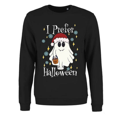 Front - Grindstore Womens/Ladies I Prefer Halloween Christmas Jumper