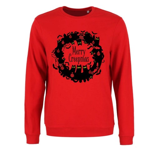 Front - Grindstore Womens/Ladies Merry Creepmas Christmas Jumper