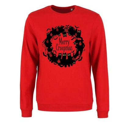 Front - Grindstore Womens/Ladies Merry Creepmas Christmas Jumper