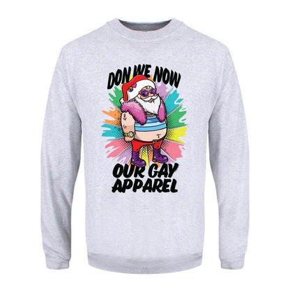 Front - Grindstore Mens Don We Now Our Gay Apparel Christmas Jumper