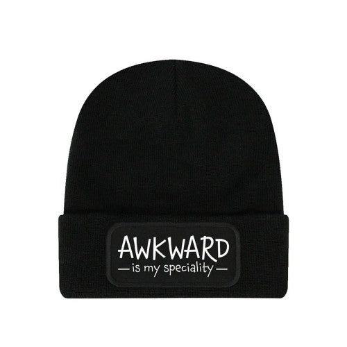 Front - Grindstore Awkward Is My Speciality Beanie