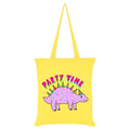 Front - Grindstore Party Time Dinosaur Tote Bag