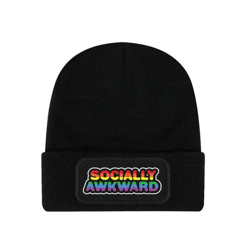 Front - Grindstore Unisex Adult Socially Awkward Beanie