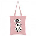 Front - Grindstore Moo! Ghost Cow Tote Bag