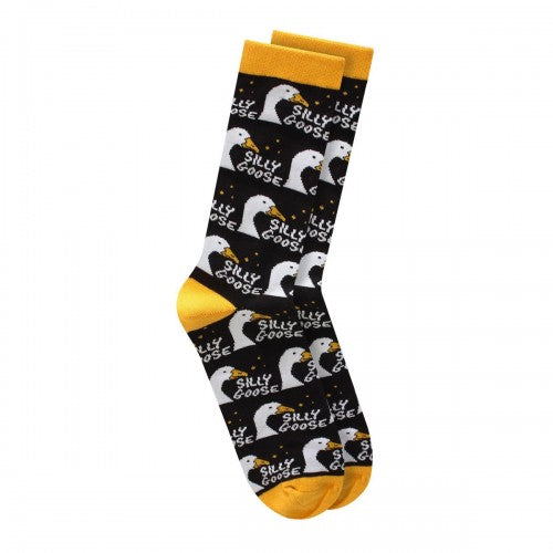 Front - Twisted Soles Unisex Adult Silly Goose Novelty Socks