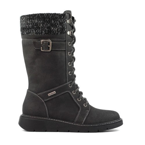 Front - Lunar Womens/Ladies Caesar Wide Long Boots