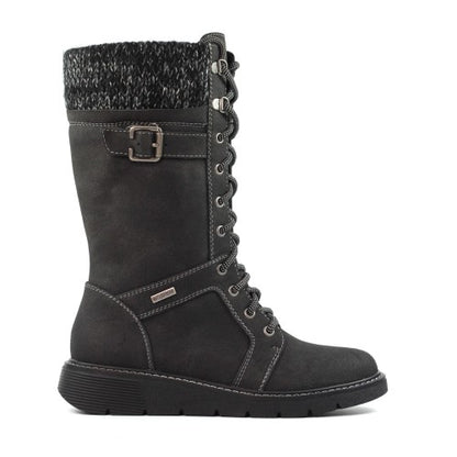 Front - Lunar Womens/Ladies Caesar Wide Long Boots