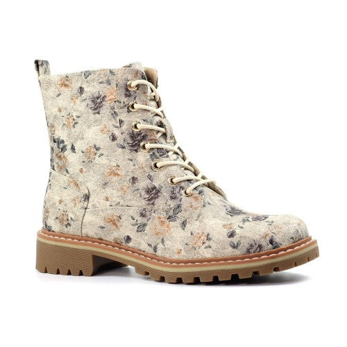 Front - Lunar Womens/Ladies Dazzle Floral Ankle Boots