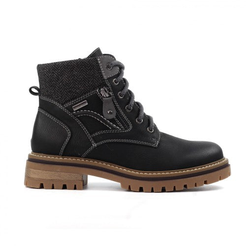 Front - Lunar Womens/Ladies Caramel Faux Leather Waterproof Boots