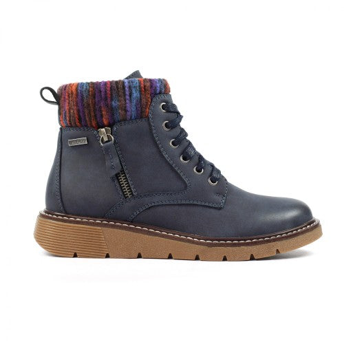 Ocelot - Front - Lunar Womens-Ladies California Faux Leather Wide Boots