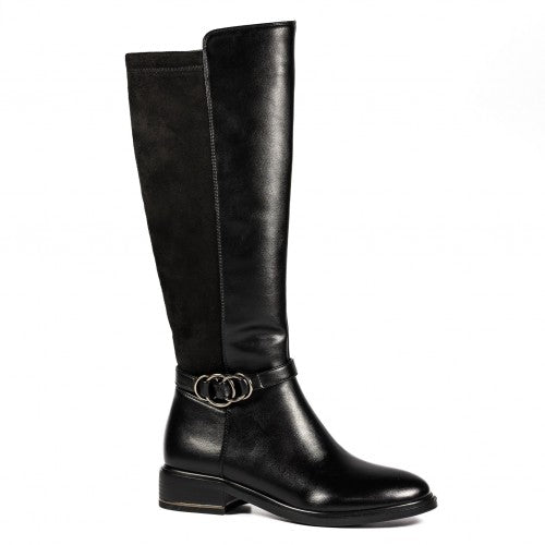 Front - Lunar Womens/Ladies Corby Calf-Length Boots