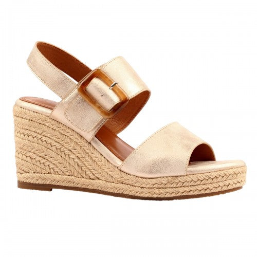 Front - Lunar Womens/Ladies Rochester Wedge Heel Sandals