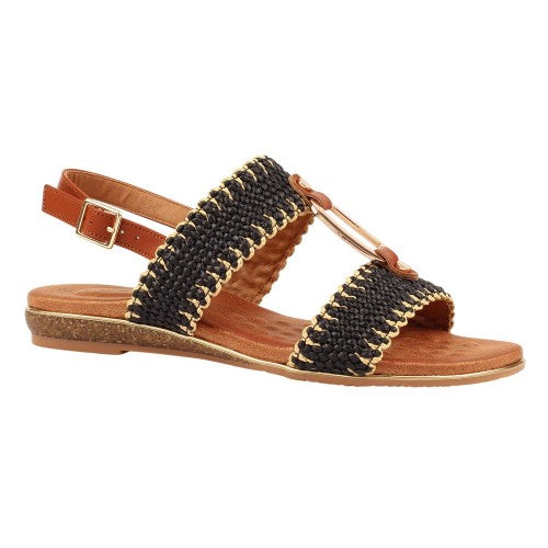 Front - Lunar Womens/Ladies Jules Sandals